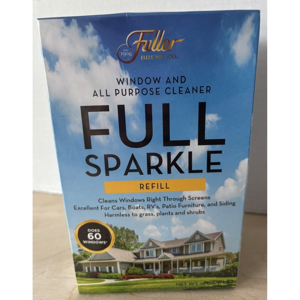 Fuller Brush Full Sparkle Refill Pack of 2 16 oz Sealed Windows Boats RV Patio